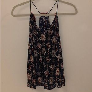 Aztec Tank Top with Tassles
